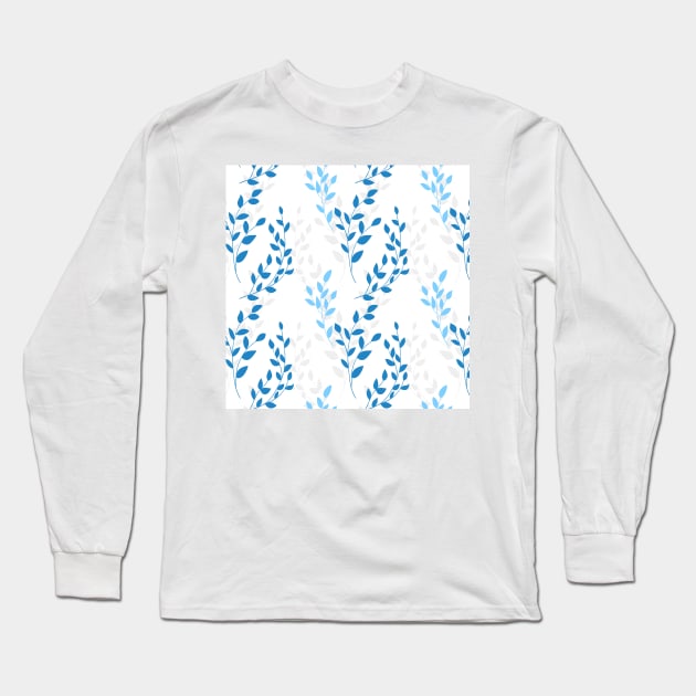 Hand drawn floral pattern Long Sleeve T-Shirt by katerinamk